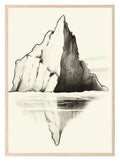 Mountain Reflection Print | Beige - Larosier Prints