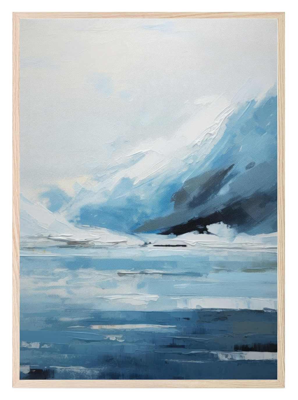 Ice Mountains Print | Winter Landscape Wall Art - Larosier Prints