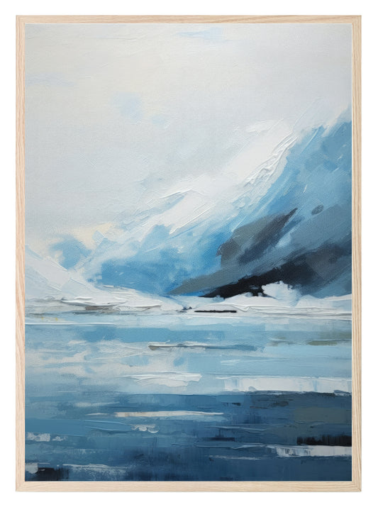 Ice Mountains Print | Winter Landscape Wall Art