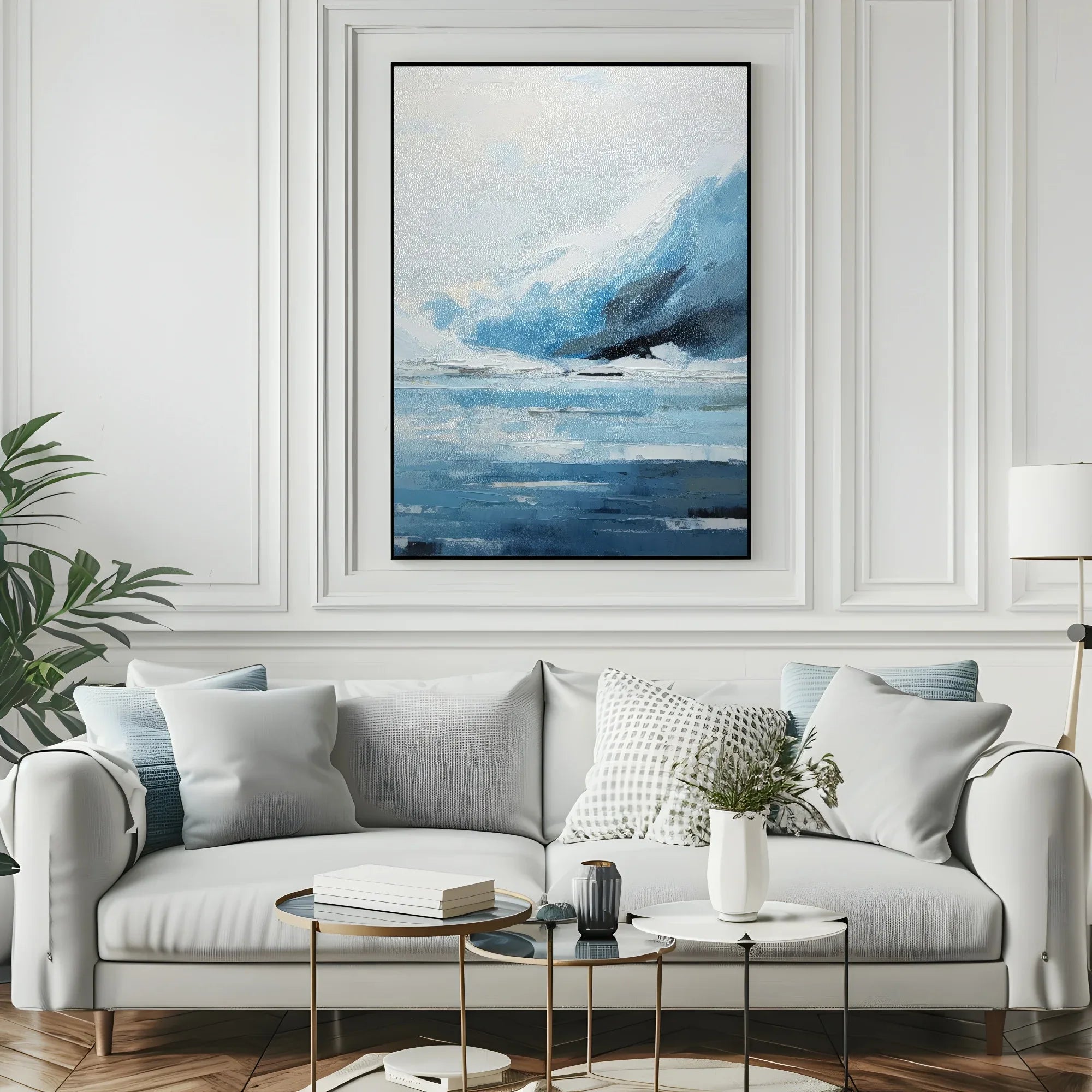 Ice Mountains Print | Winter Landscape Wall Art - Larosier Prints