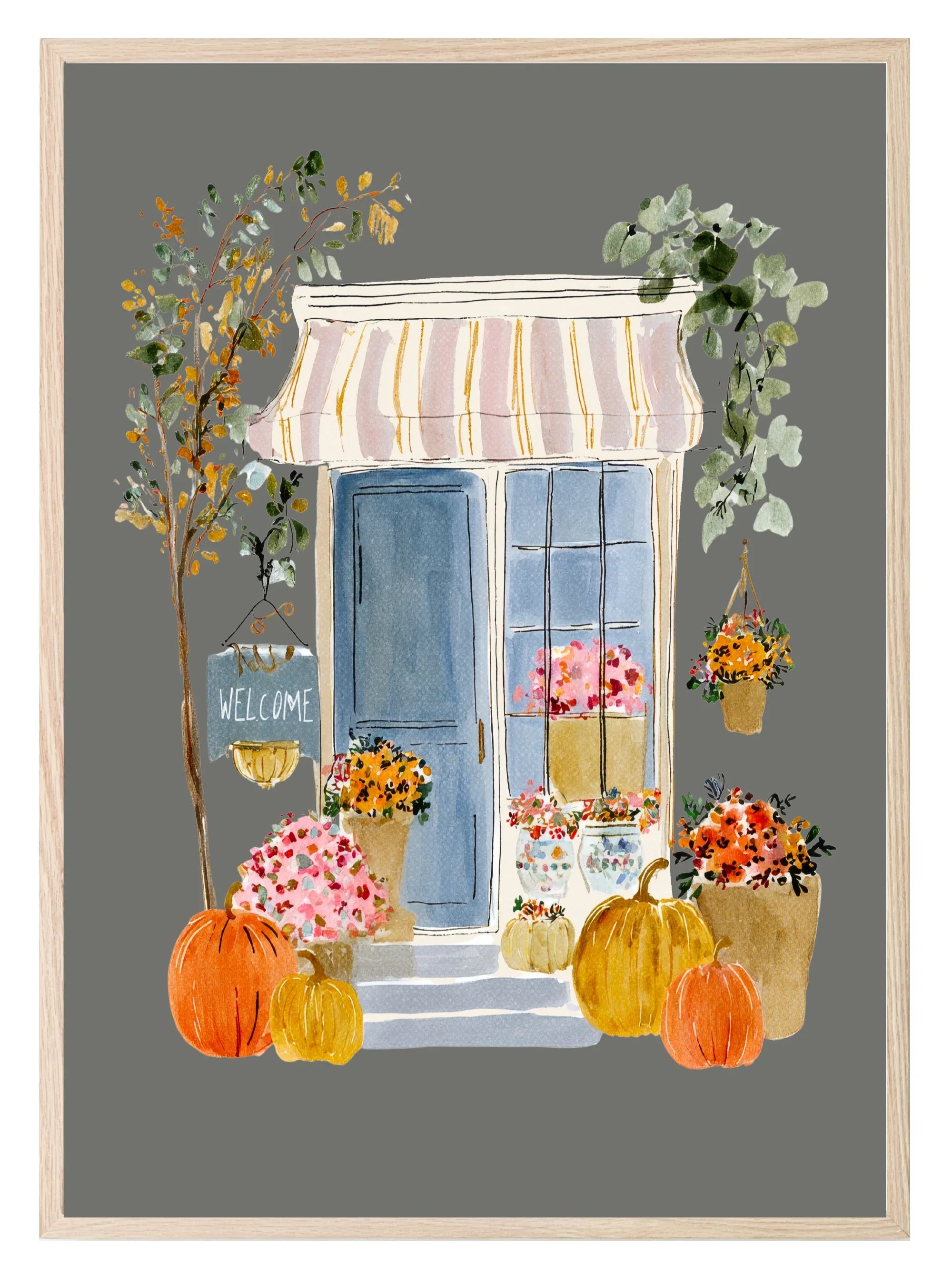 Winter Shop Print | Grey - Larosier Prints