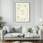 To Appreciate the Beauty of a Snowflake Print | Quote Wall Art | Beige - Larosier Prints