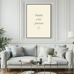 Snowflakes Are Kisses From Heaven Print | Quote Wall Art | Beige - Larosier Prints