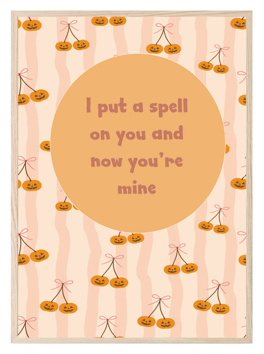 I Put a Spell on You Print | Halloween Wall Art | Cherry Pumpkins