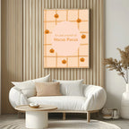 It’s Just a Bunch of Hocus Pocus Print | Halloween Wall Art | Orange Checkered Pumpkin Pattern - Larosier Prints