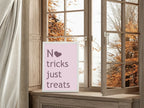 No Tricks Just Treats Print | Halloween Wall Art | Purple & Pink - Larosier Prints