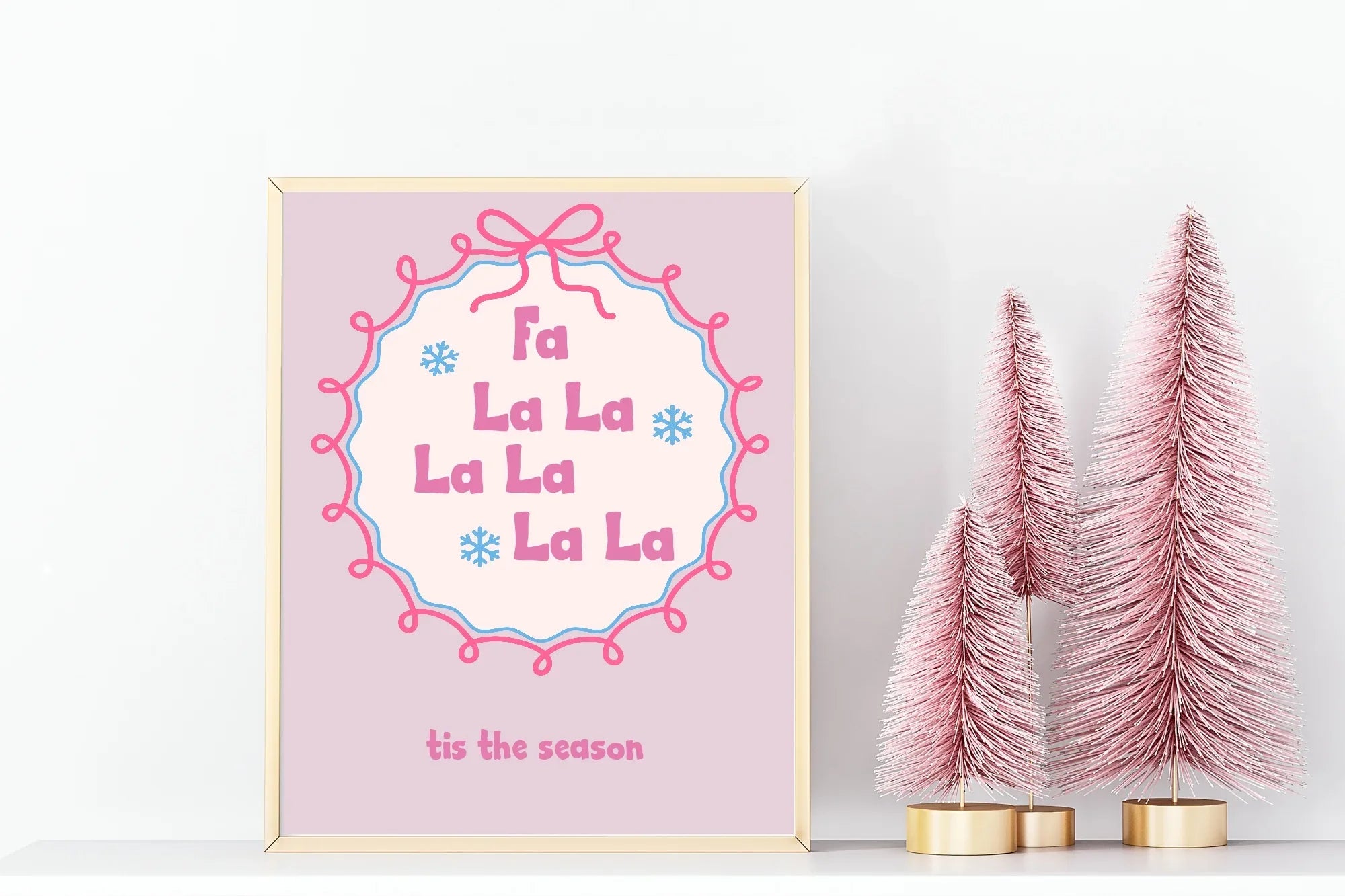 Fa La La La La La La Print | Seasonal Wall Art - Larosier Prints