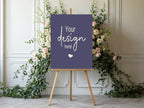 Sapphire Custom Bespoke Wedding Party Sign - Larosier Prints