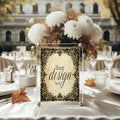 Personalised Black Lace Wedding Sign | Custom Wording
