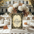 Personalised Black Lace Wedding Sign | Custom Wording