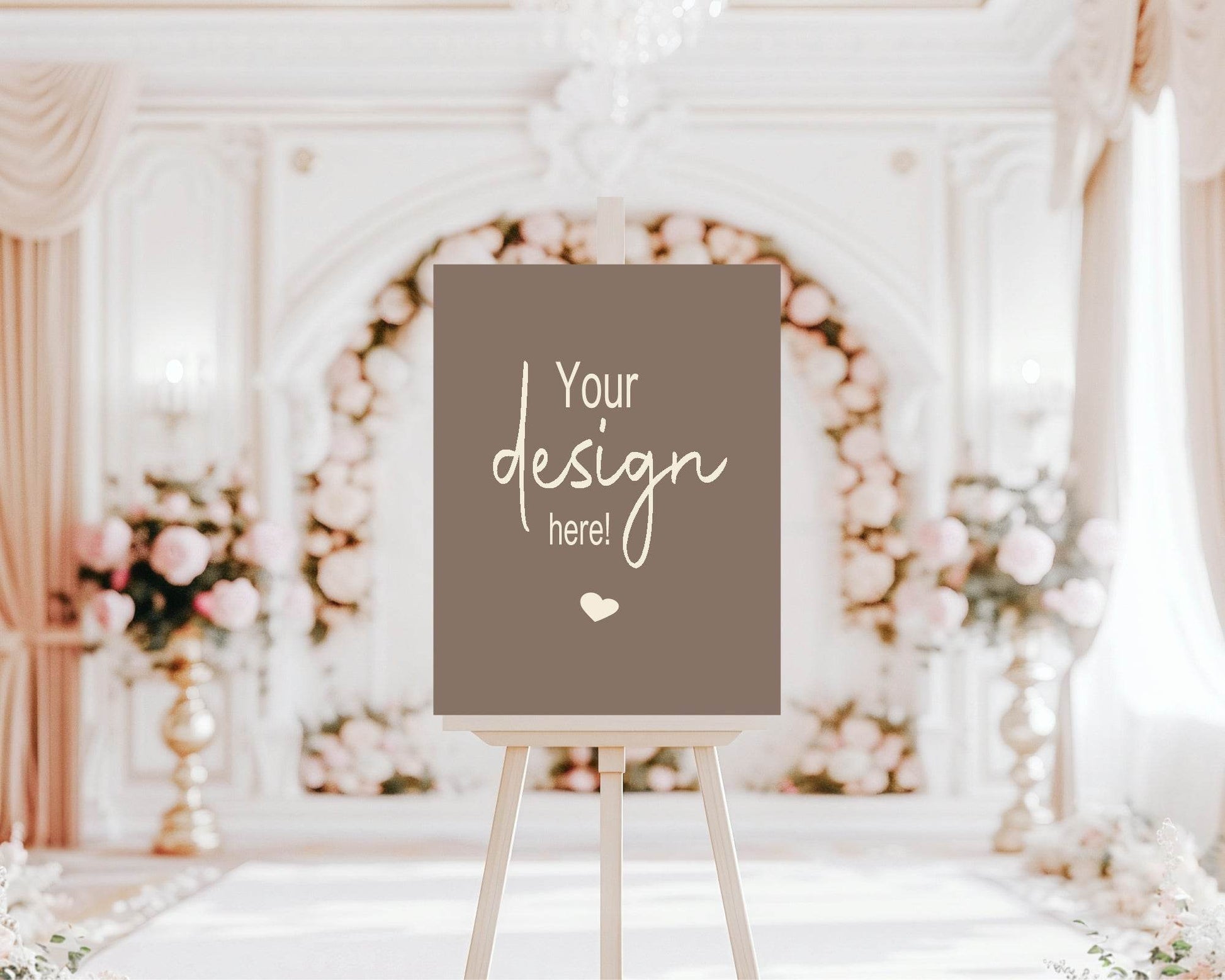 Earth Custom Bespoke Wedding Party Sign