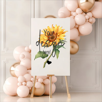 Sunflower Custom Bespoke Wedding Party Sign
