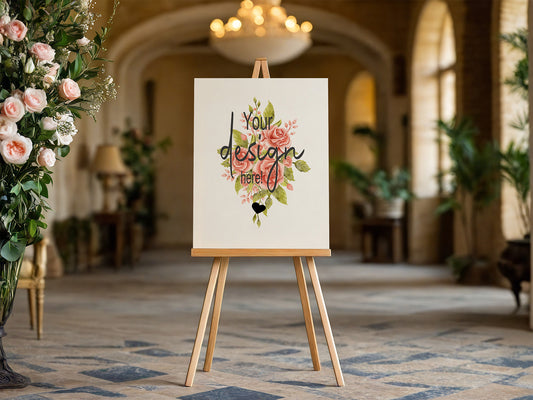 Pink Rose Custom Bespoke Wedding Party Sign