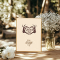 The Lovers Tarot Custom Bespoke Wedding Sign | Beige, White or Charcoal