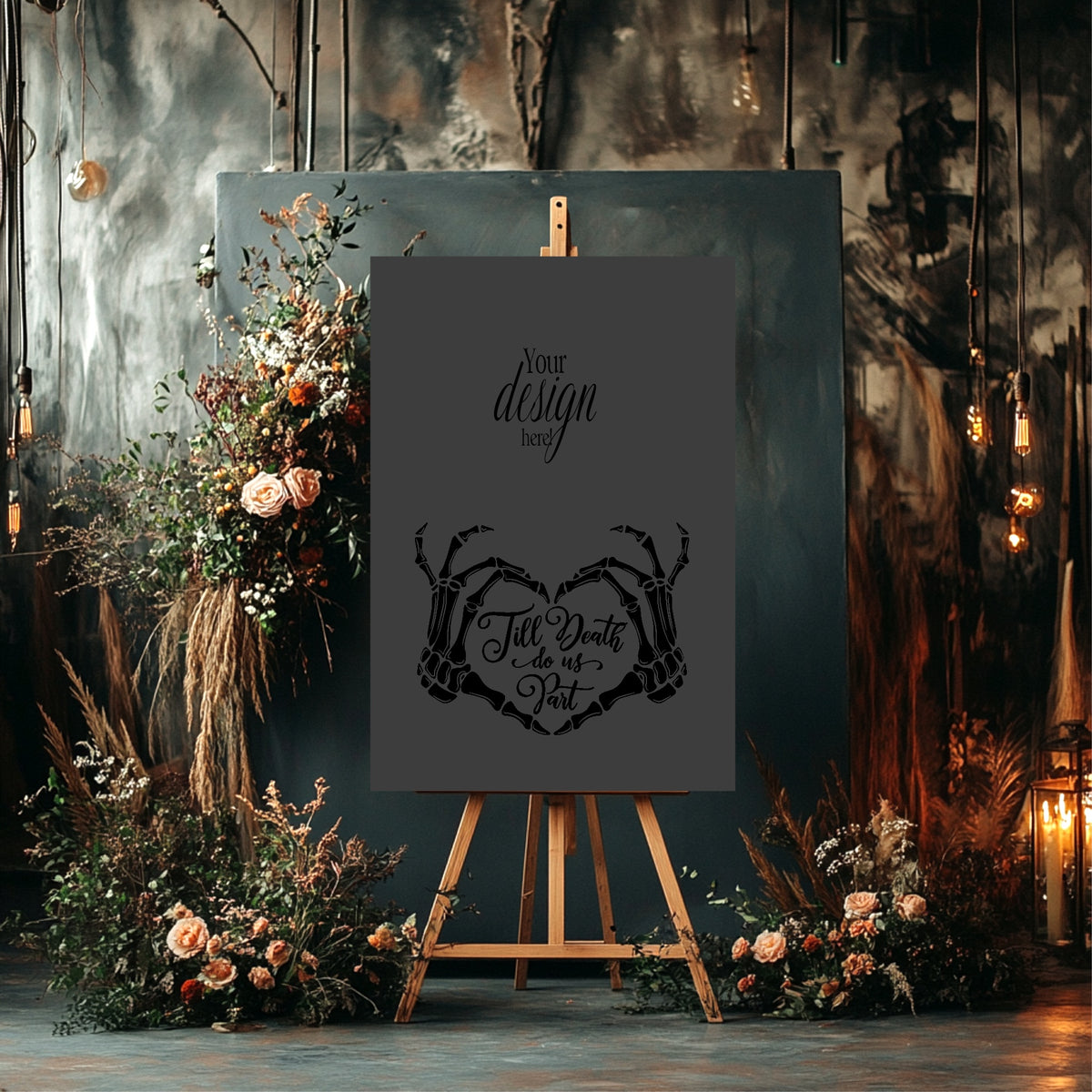 The Lovers Tarot Custom Bespoke Wedding Sign | Beige, White or Charcoal