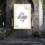 Dark Romance Vintage Moth Wedding Custom Wording Sign | 21. Custom