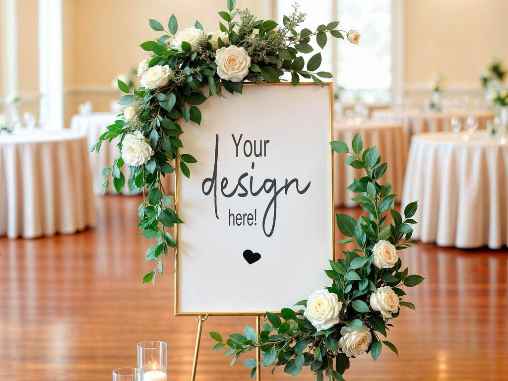 Minimalist Custom Bespoke Wedding Party Sign - Larosier Prints