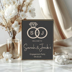 Diamond Ring Engagement Welcome Sign | Personalised