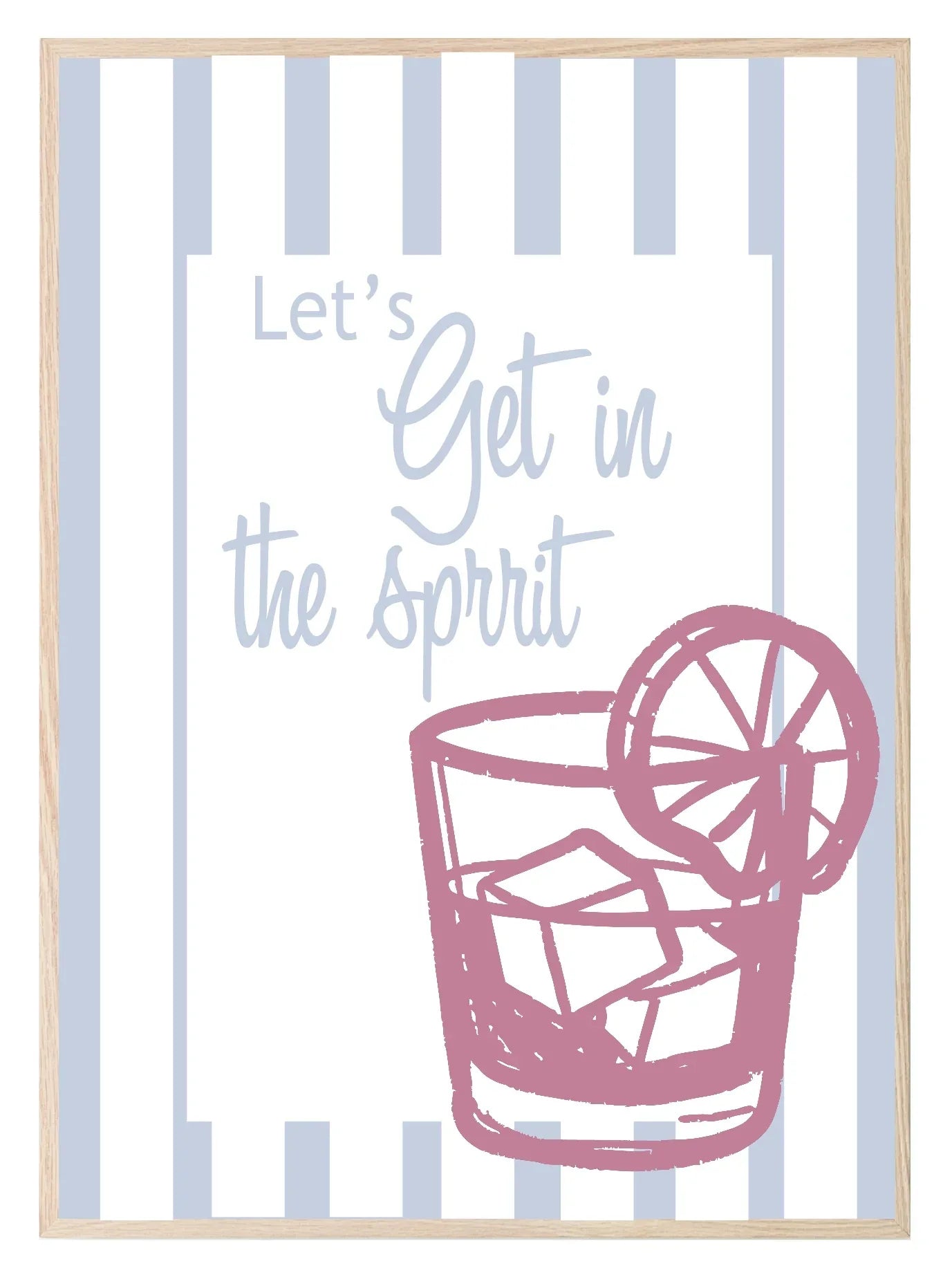 Let's Get In The Spirit Print | Seasonal Wall Art - Larosier Prints