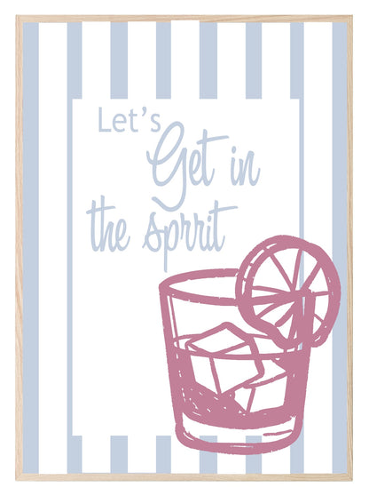 Let's Get In The Spirit Print |  Seasonal Wall Art