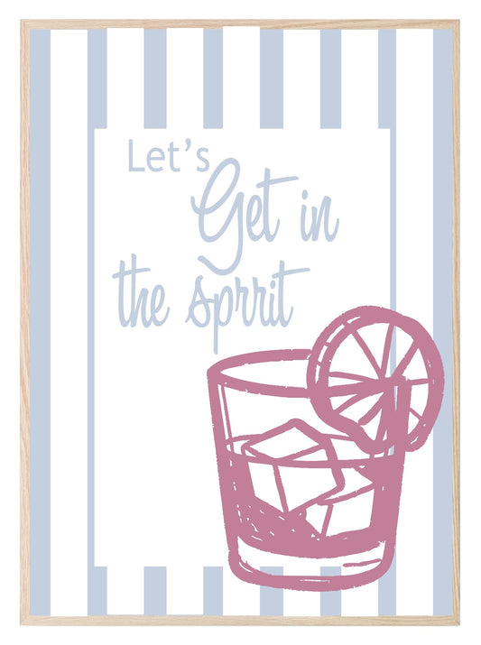 Let's Get In The Spirit Print |  Seasonal Wall Art