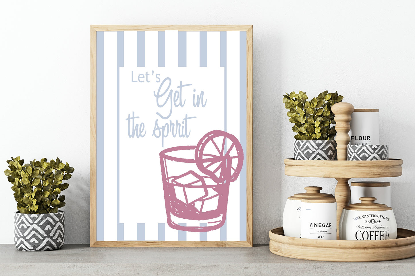 Let's Get In The Spirit Print |  Seasonal Wall Art