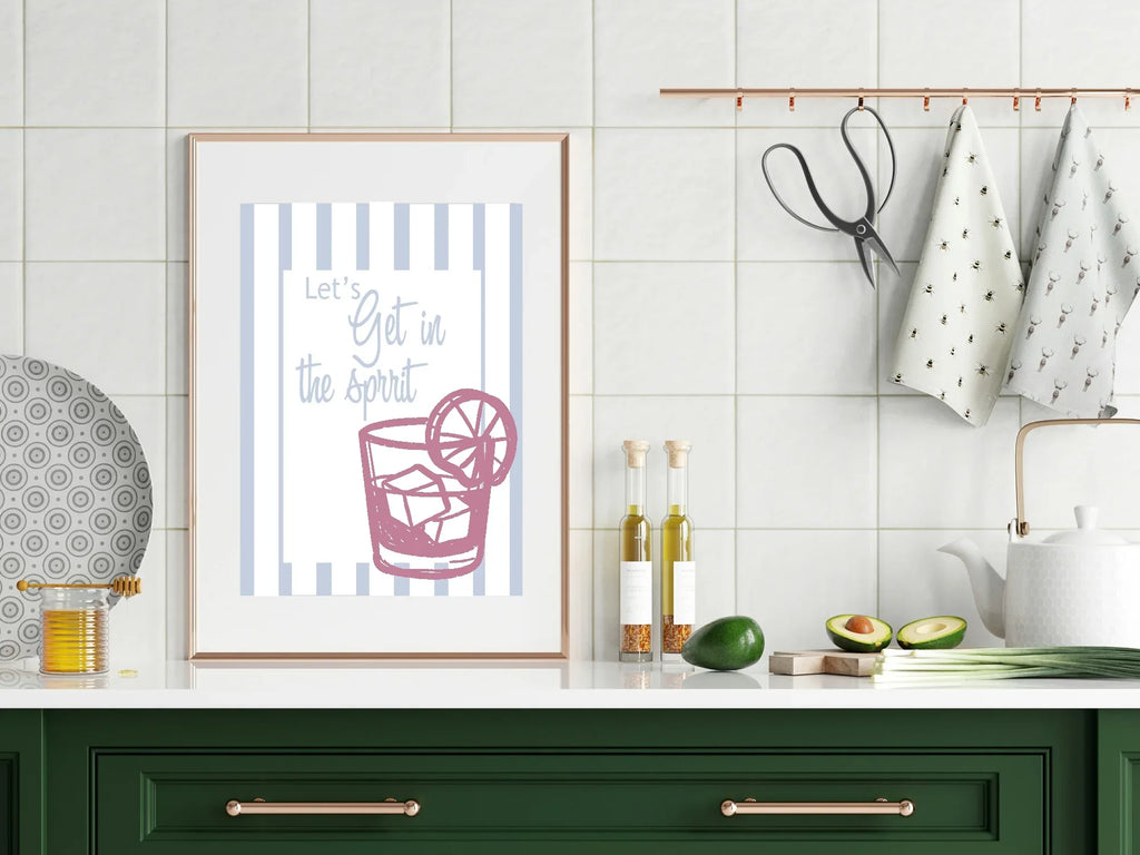 Let's Get In The Spirit Print | Seasonal Wall Art - Larosier Prints