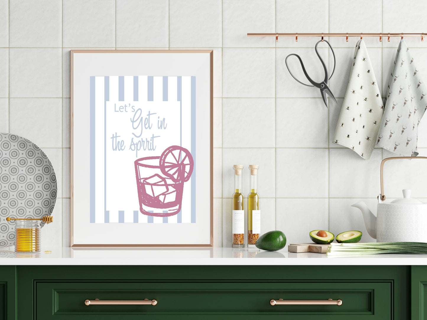 Let's Get In The Spirit Print |  Seasonal Wall Art