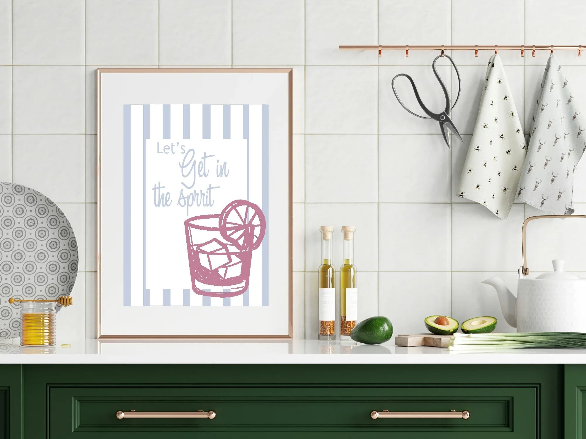 Let's Get In The Spirit Print | Seasonal Wall Art - Larosier Prints