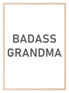 Badass Grandma Print | Family Wall Art - Larosier Prints