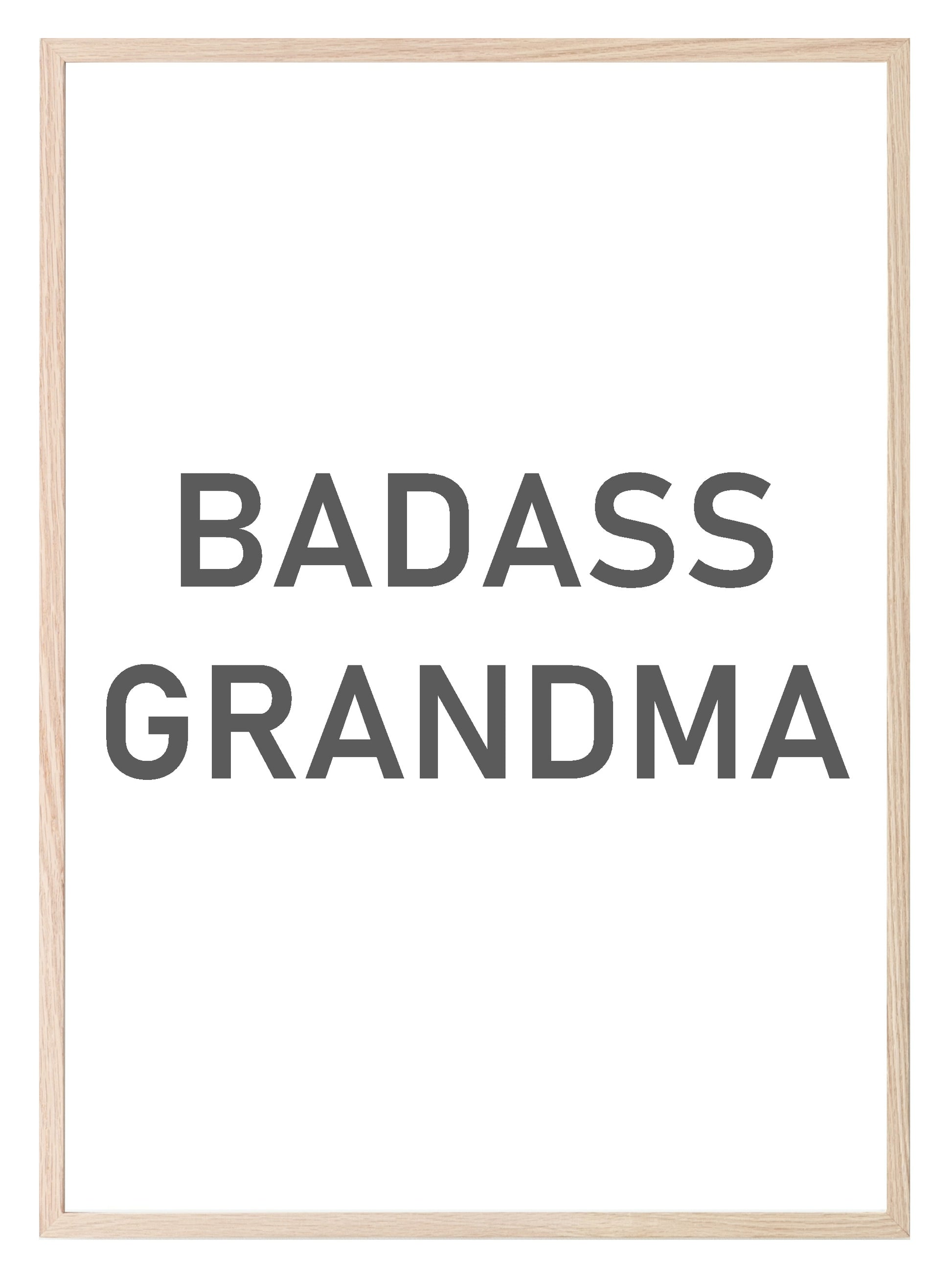 Badass Grandma Print | Family Wall Art