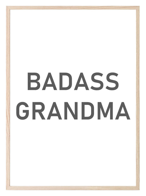 Badass Grandma Print | Family Wall Art - Larosier Prints