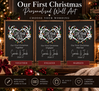 Personalised Till Death First Christmas gothic print design preview