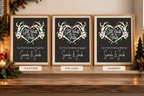 Personalised Till Death First Christmas gothic print design preview