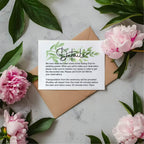 Green & White Rose Wedding Invitations Enclosure Cards | Pack of 10 | A6 - Larosier Prints