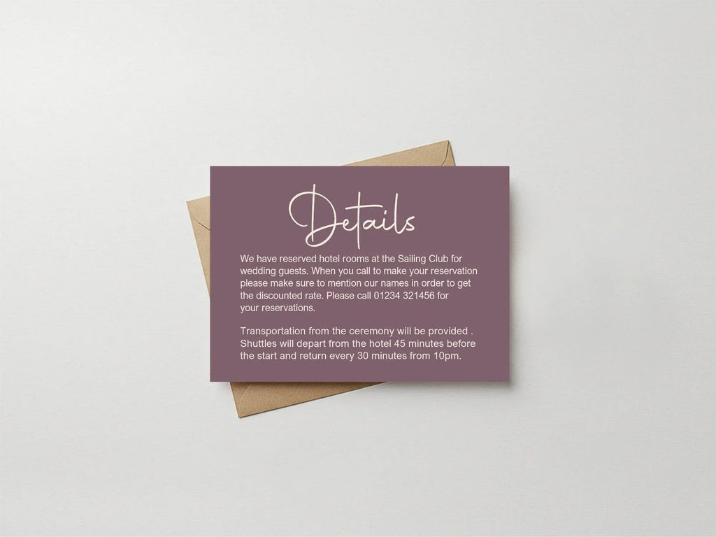 Heather Wedding Invitation Suite - Larosier Prints