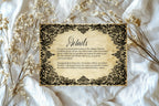 Black Lace Romantic Literature Wedding Pick A Seat Sign