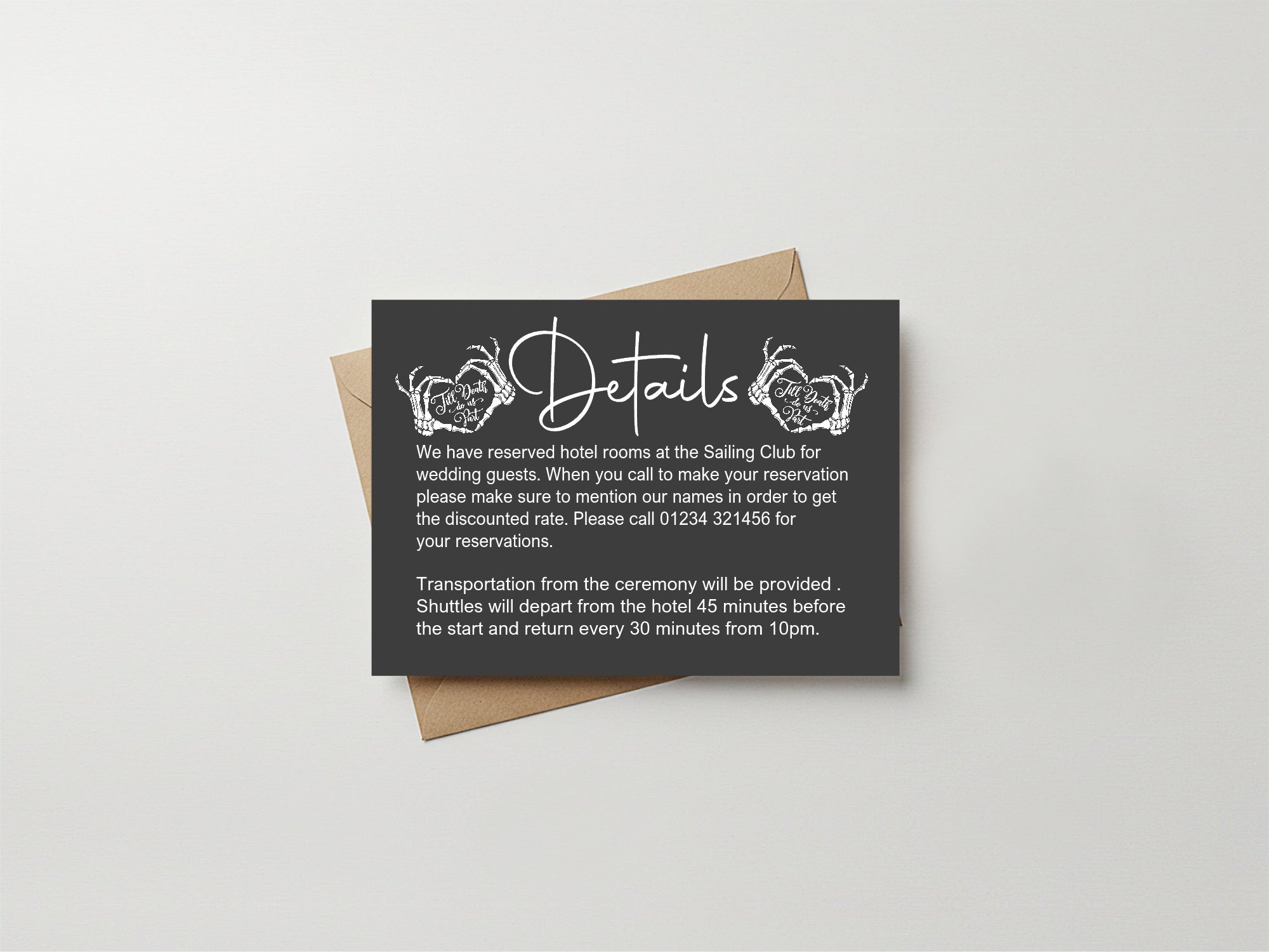 Till Death Do Us Part Wedding Invitation Suite Bundle