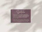 Heather Wedding Invitations Enclosure Cards | Pack of 10 | A6 - Larosier Prints