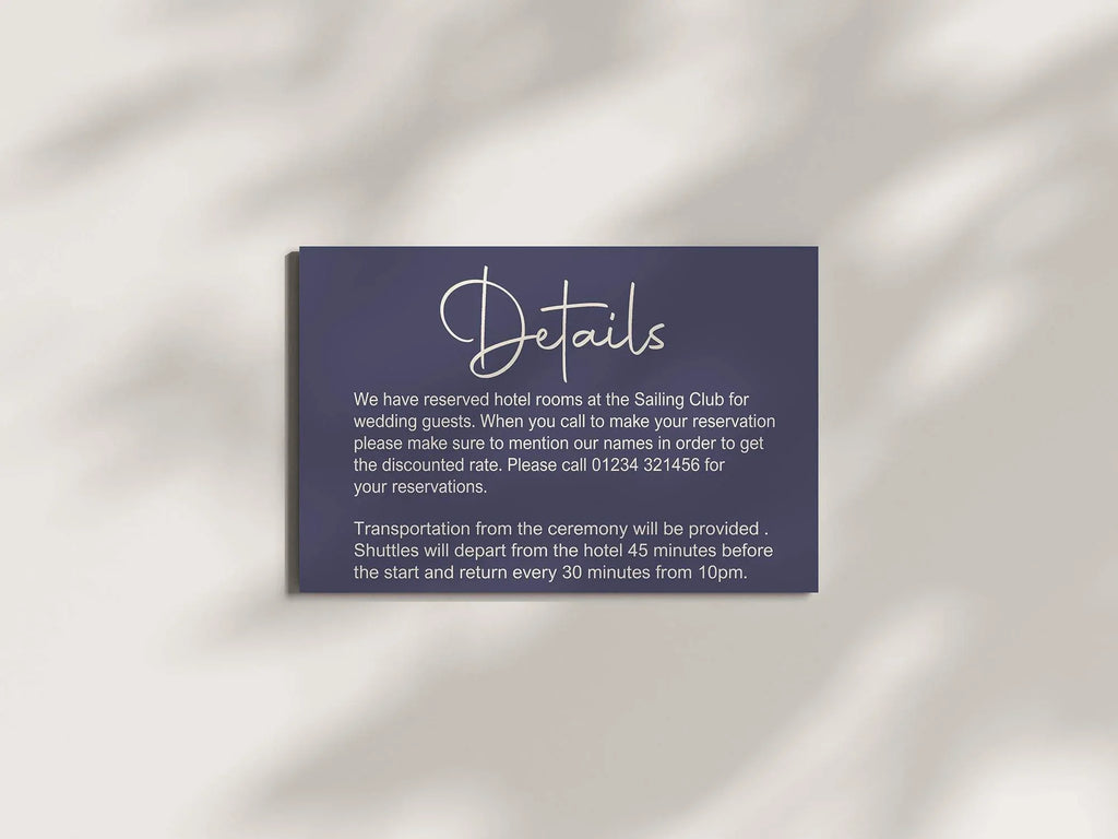 Sapphire Wedding Invitation Suite - Larosier Prints