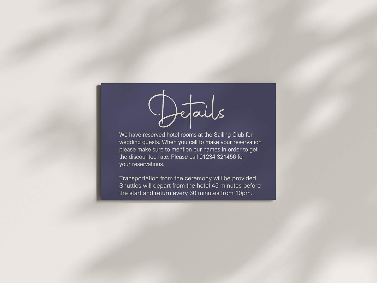 Sapphire Wedding Invitation Suite