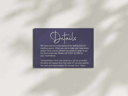 Sapphire Wedding Invitation Suite