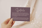 Heather Wedding Invitations Enclosure Cards | Pack of 10 | A6 - Larosier Prints