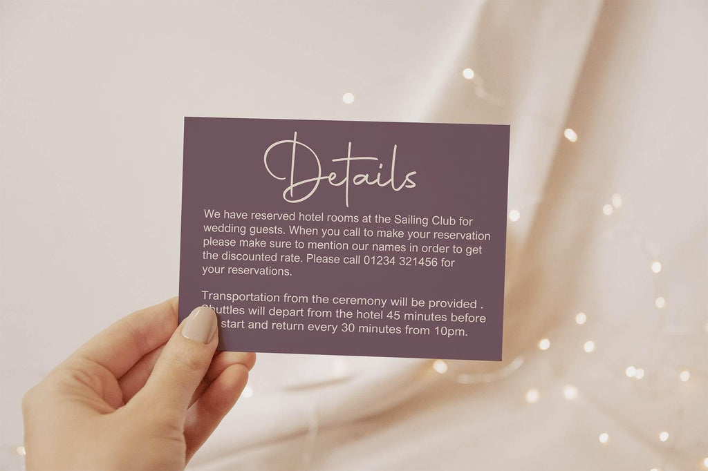Heather Wedding Invitation Suite - Larosier Prints