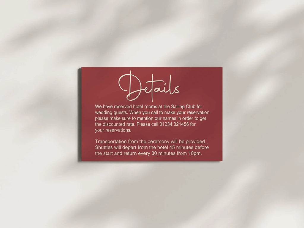 Rosewood Wedding Invitation Suite - Larosier Prints