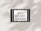 Black & White Stripe Wedding Invitation Suite - Larosier Prints