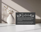 Gothic Wedding Invitations Enclosure Cards | Pack of 10 | A6 - Larosier Prints