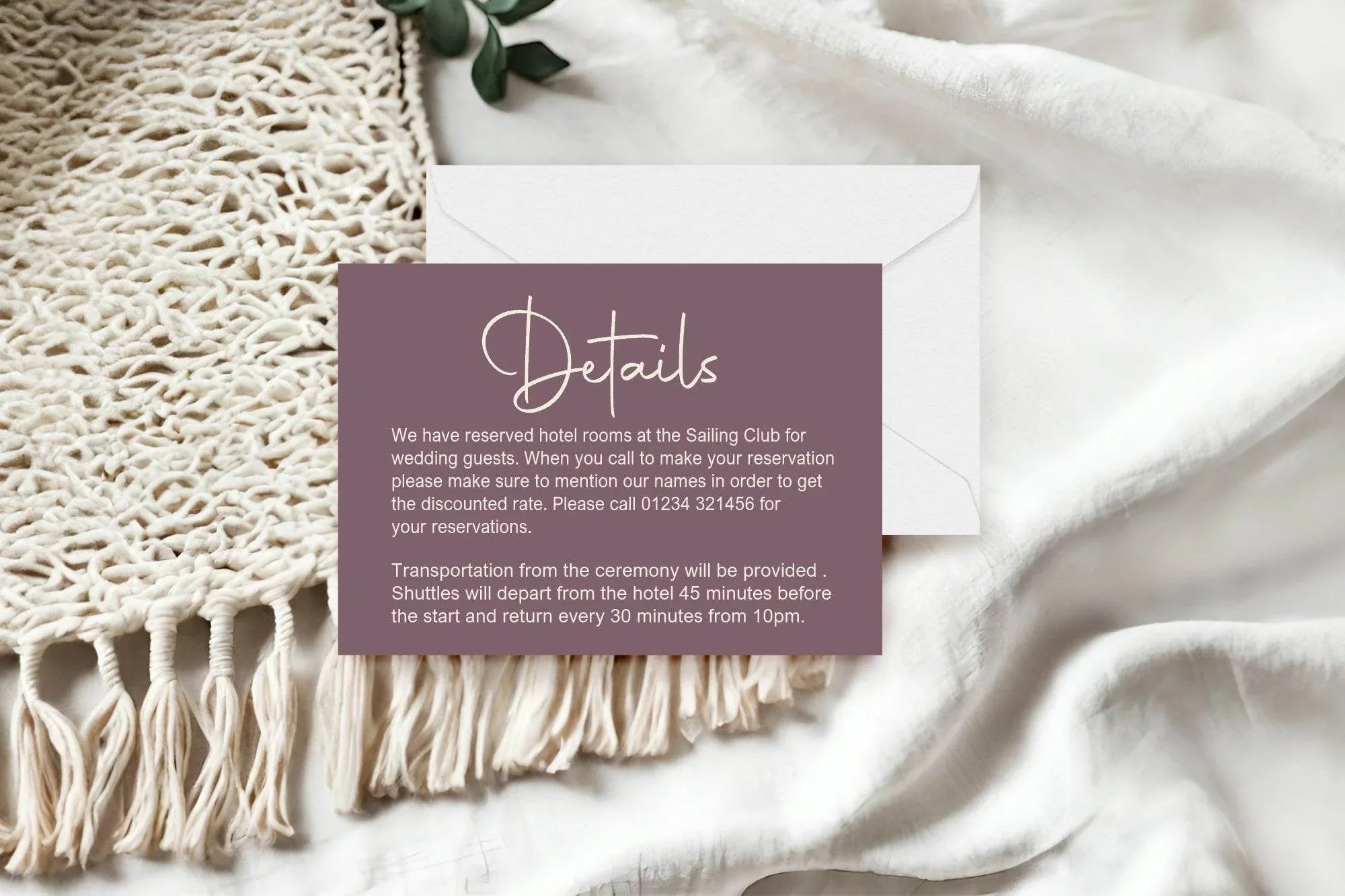 Heather Wedding Invitation Suite - Larosier Prints