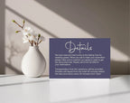 Sapphire Wedding Invitations Enclosure Cards | Pack of 10 | A6 - Larosier Prints
