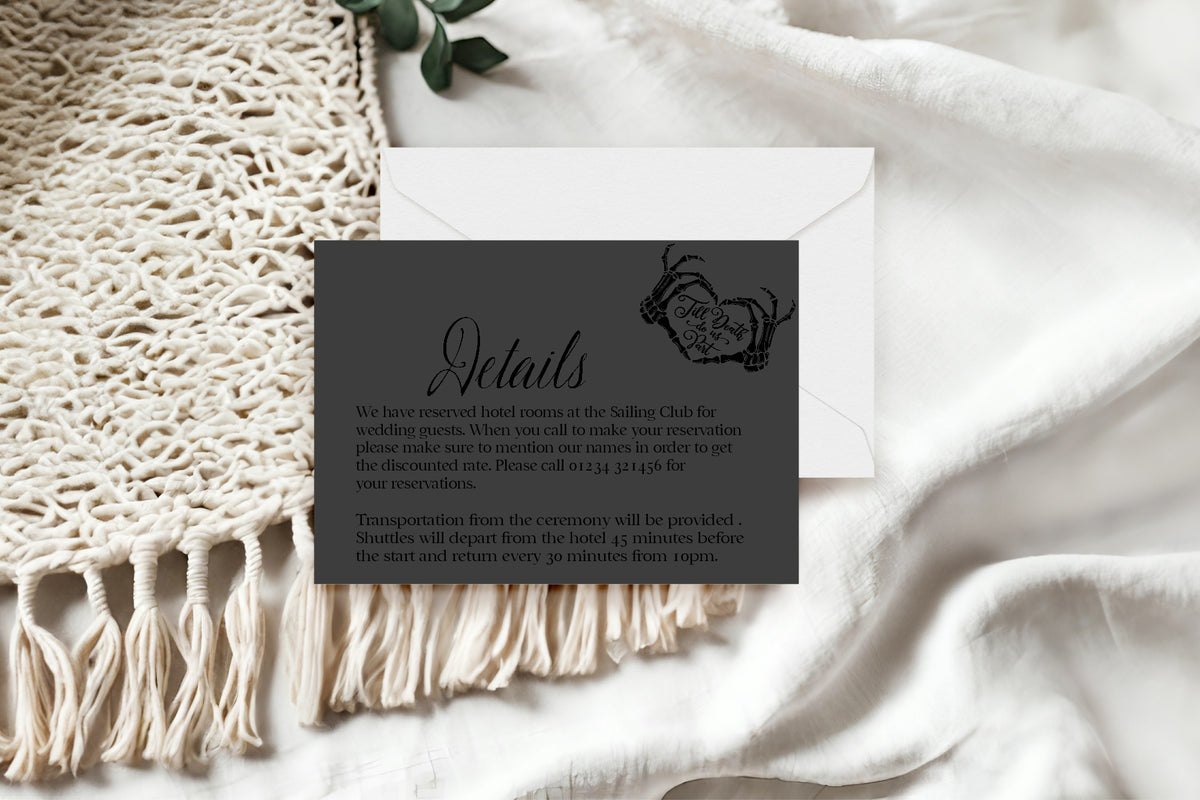 The Lovers Tarot Personalised Enclosure Cards | Beige, White or Charcoal